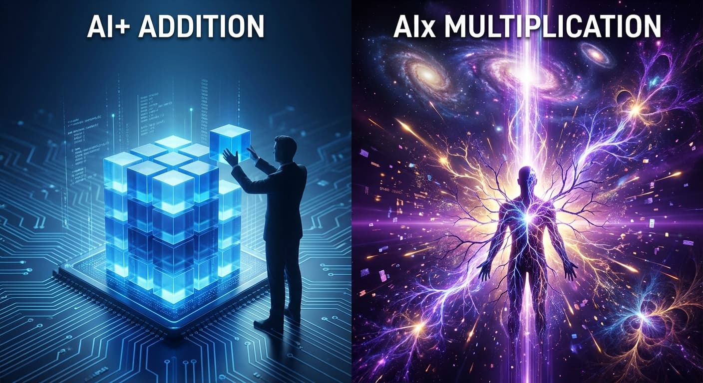 “AI+”？智能时代的残酷算术可能是“AI×”