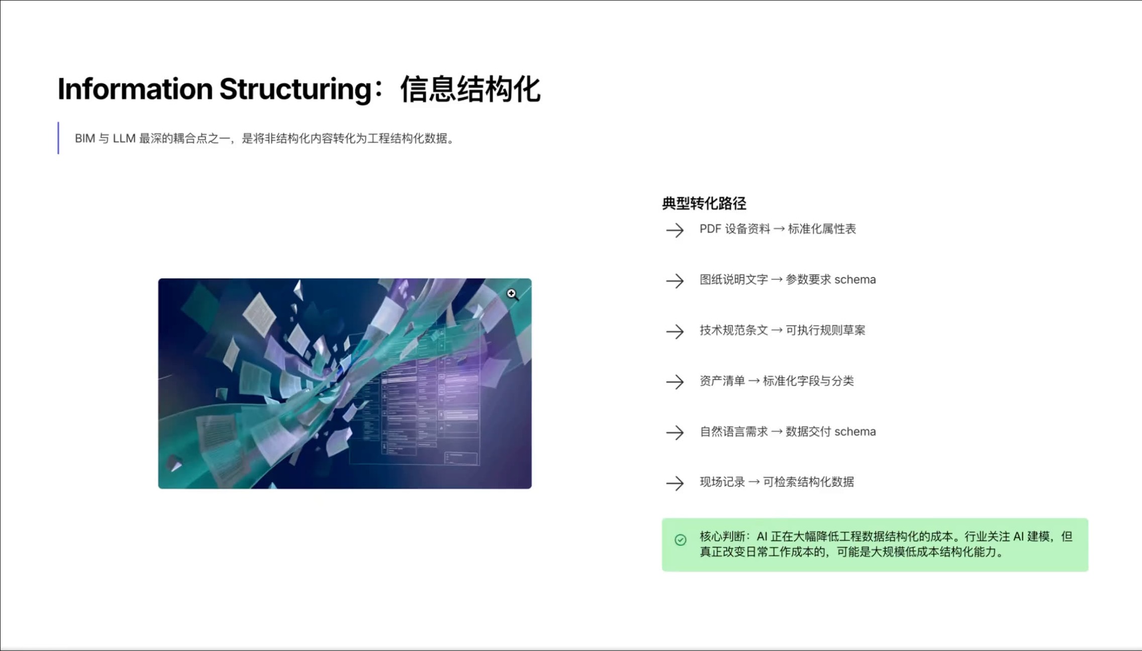 Information Structuring:从非结构化材料到工程数据